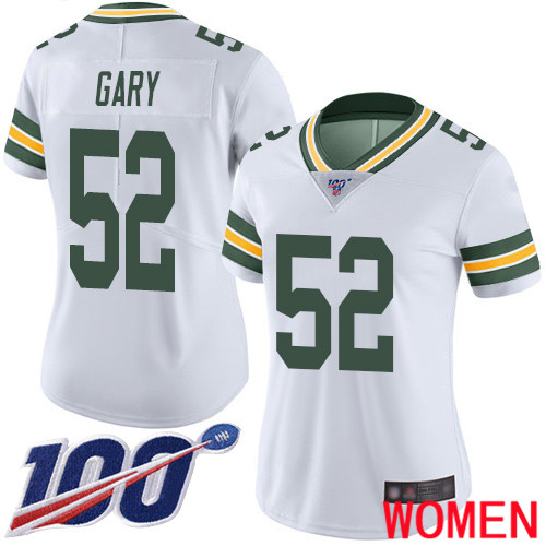 Green Bay Packers Limited White Women #52 Gary Rashan Road Jersey Nike NFL 100th Season Vapor Untouchable->women nfl jersey->Women Jersey